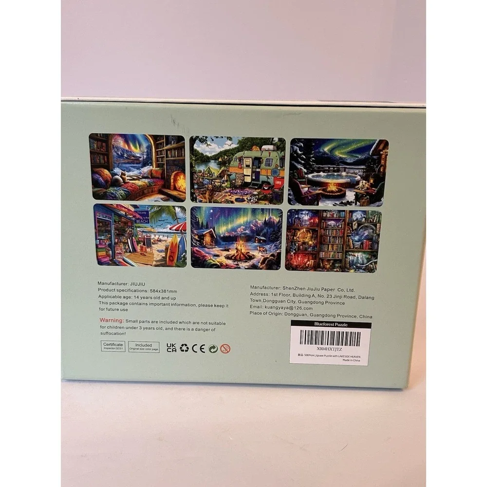 500-Piece Jigsaw Puzzle Lakeside Heaven by Blueforest Complete - Picture 2 of 5